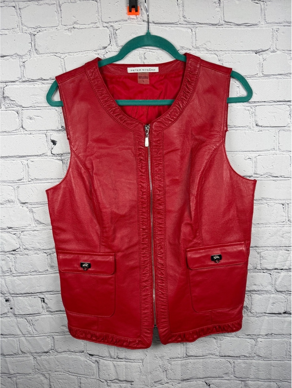 Peter Nygard Leather Vest